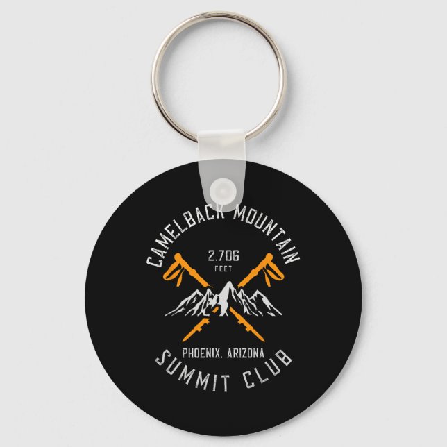 Camelback Mountain Hiking Phoenix Arizona  Key Ring (Front)