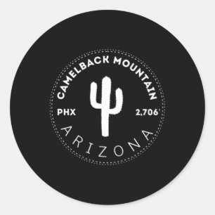 Camelback Mountain - Phoenix Arizona Climbing And Classic Round Sticker