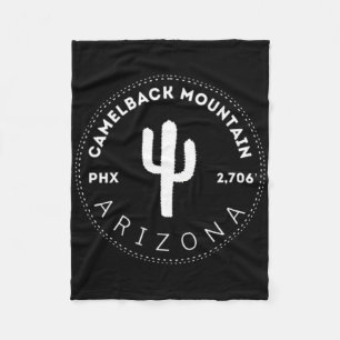 Camelback Mountain - Phoenix Arizona Climbing And Fleece Blanket