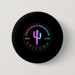 Camelback Mountain - Phoenix Arizona Climbing Hiki 6 Cm Round Badge