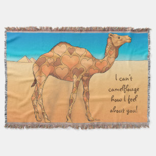 Camelflouge Throw Blanket