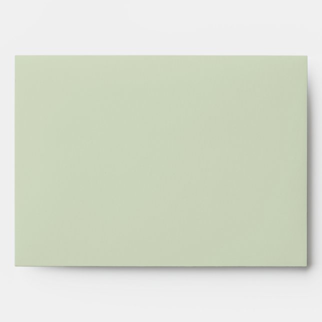 Camellia and Stripes Wedding Invitation Envelope (Front)