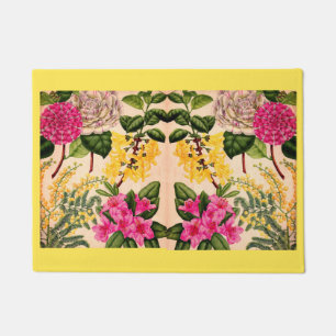 camellia, forsythia, rhododendron and acacia doormat