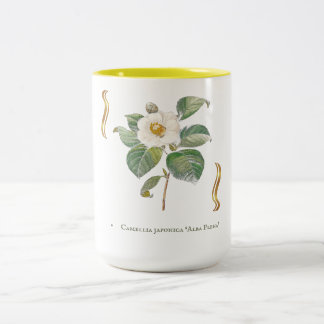 Camellia japonica 'Alba Plena'  Two-Tone Coffee Mug