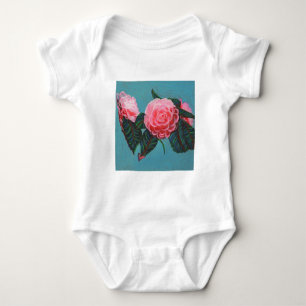 Camellia Japonica Sky Baby Bodysuit