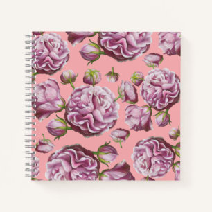Camellia Rose Garden Flowers Notebook