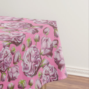 Camellia Rose Garden Flowers Tablecloth
