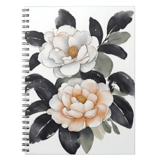 Camellia - Watercolor flowers Notebook