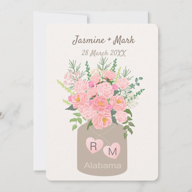 Camellias painted Alabama state flower wedding (Front)