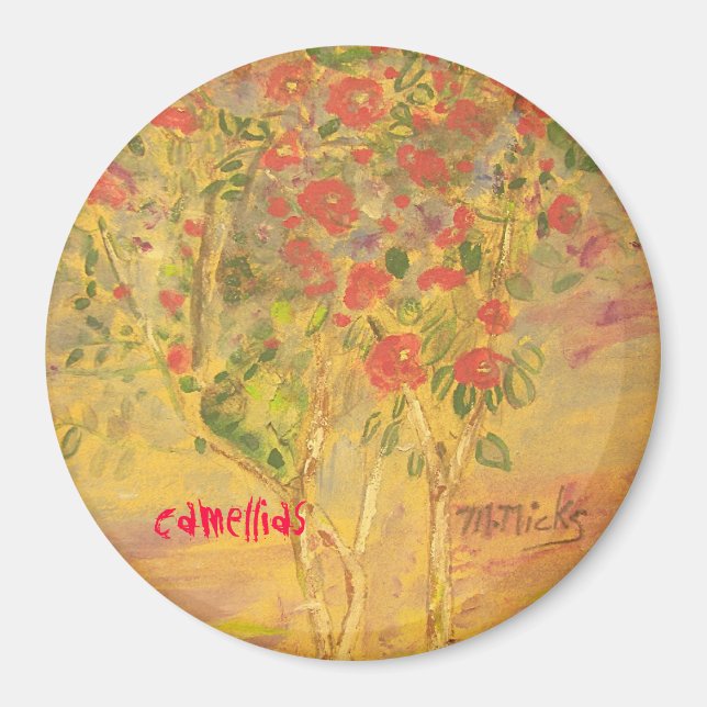 camellias sketch magnet (Front)