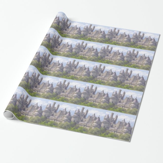 Camelot wrapping paper (Unrolled)