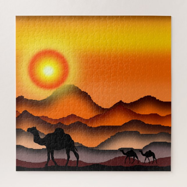 Camels 2 jigsaw puzzle (Vertical)