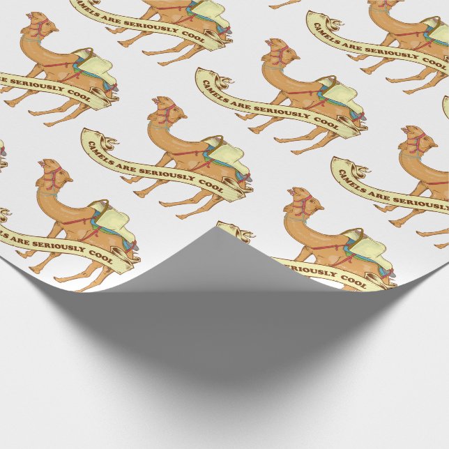 Camels are seriously cool wrapping paper (Corner)