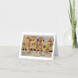 Camels 🐪 At The Well Thank You Card