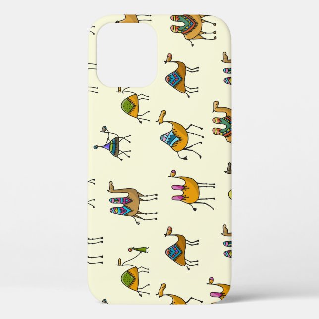 Camels Caravan Decorative Seamless Pattern Case-Mate iPhone Case (Back)