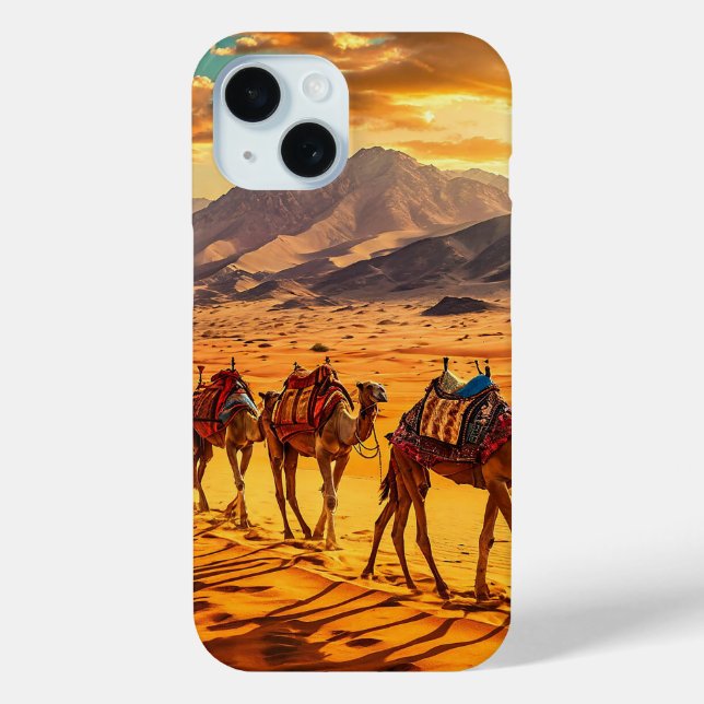 Camels caravan in the desert Case-Mate iPhone case (Back)