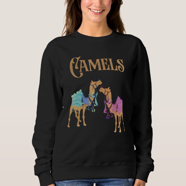 Camels Desert Animal Camel Sweatshirt (Front)