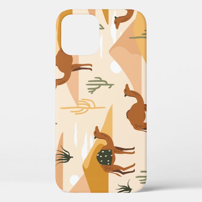 Camels Dunes Cacti: Desert Seamless Case-Mate iPhone Case (Back)