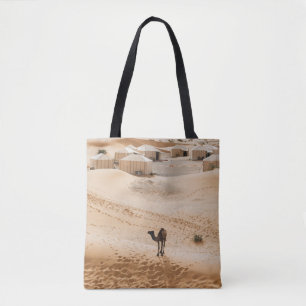 Camels Glamping: Moroccan Desert Luxury Tote Bag