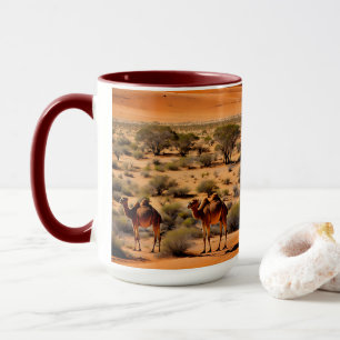 Camels In The Australian Outback, Mug