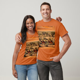 Camels In The Australian Outback, Unisex Tshirt