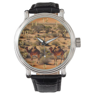Camels In The Australian Outback, Wrist Watch