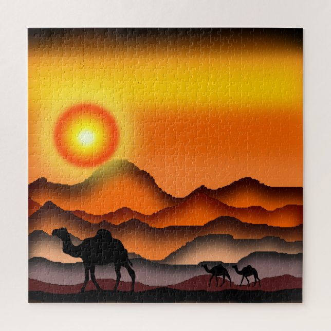 Camels - jigsaw puzzle (Vertical)