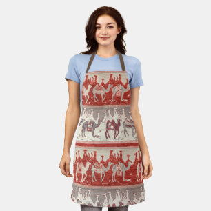 Camels Train, Camels Pattern, camel print Apron