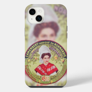 Camembert Cheese, Vintage French Label. iPhone 14 Plus Case