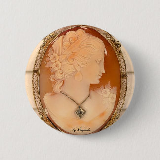 cameo, by Rugiada 6 Cm Round Badge