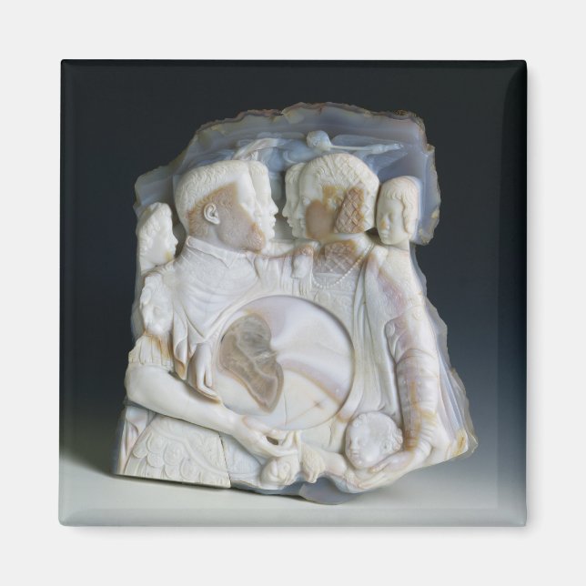 Cameo depicting Cosimo de Medici (1519-74) and his Magnet (Front)