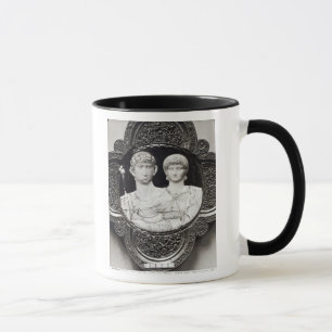 Cameo depicting Emperor Honorius  and his wife Mug