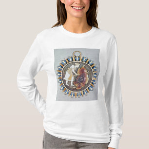 Cameo depicting Emperor Shah Jahan killing lion T-Shirt