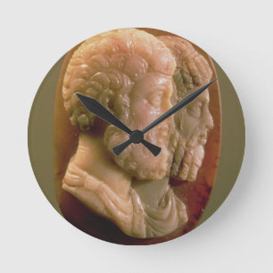 Cameo depicting Marcus Aurelius (121-180) and Luci Round Clock