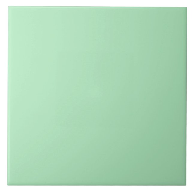 Cameo Green Mint 2015 Colour Trend Template Ceramic Tile (Front)