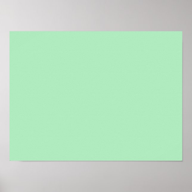 Cameo Green Mint 2015 Colour Trend Template Poster (Front)