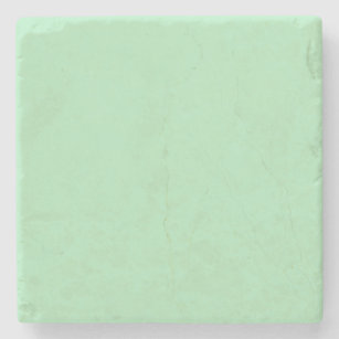 Cameo Green Mint 2015 Colour Trend Template Stone Coaster