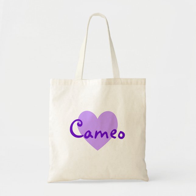 Cameo in Purple Tote Bag (Front)