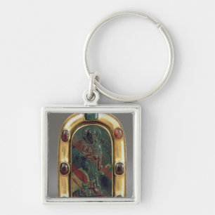 Cameo of Christ giving Blessing Key Ring