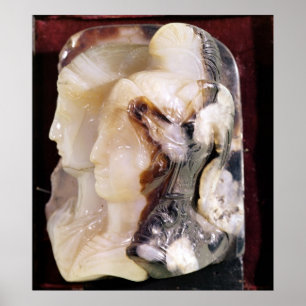 Cameo portrait of Alexander Poster