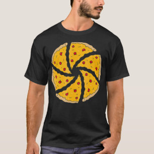 Camera Aperture Pizza Slices Photography  T-Shirt