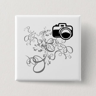 Camera Art 15 Cm Square Badge