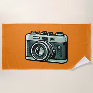 Camera Beach Towel