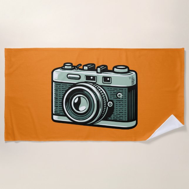Camera Beach Towel (Front)