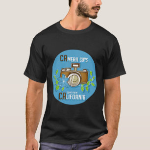 Camera California Photographer Boy Model Or Film D T-Shirt