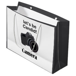 Camera Candid Photographer Large Gift Bag