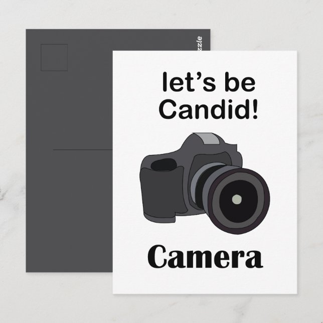 Camera Candid Photographer Postcard (Front/Back)