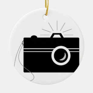Camera Ceramic Ornament