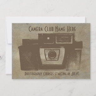 Camera Club Vintage Invitations