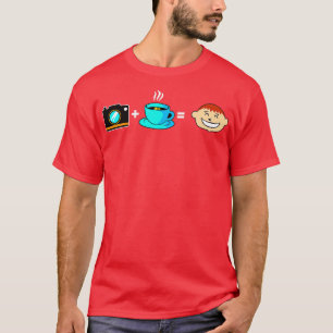 Camera Coffee Happy T-Shirt